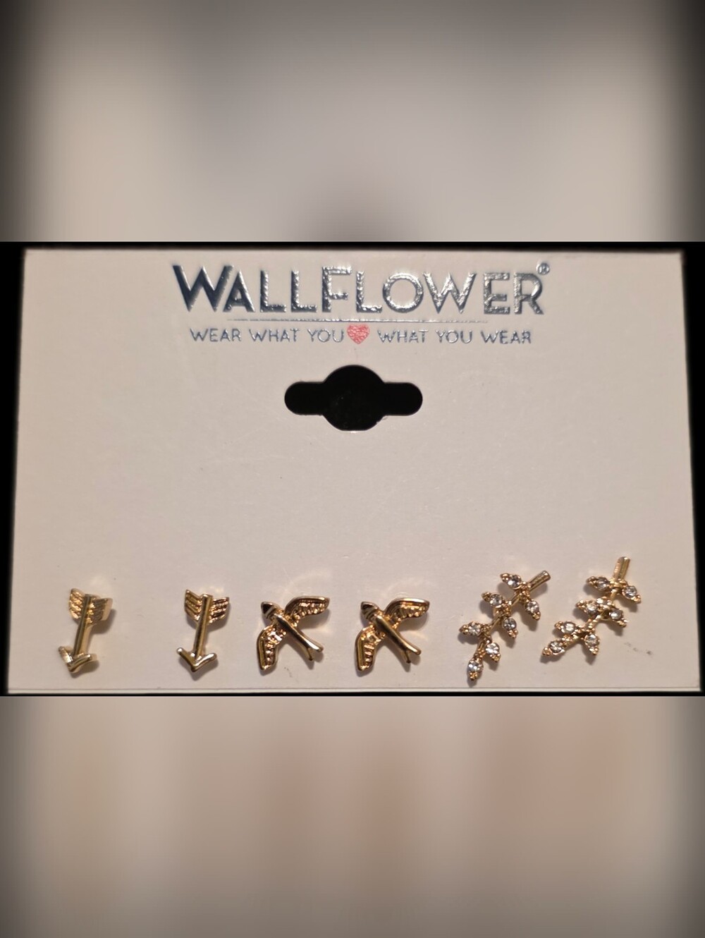 3 Pair Stud Earring Set